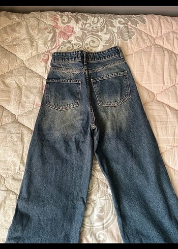 Gri Midi Boy Kadın Denim Pantolon - Görsel 2