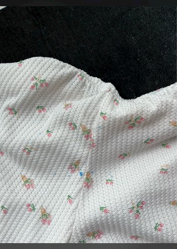 Beyaz Uzun Kollu Rahat Kadın Pijama Takımı - Görsel 2