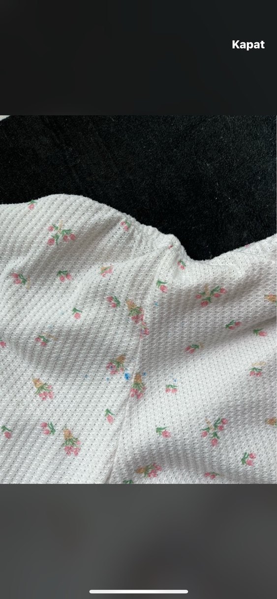 Beyaz Uzun Kollu Rahat Kadın Pijama Takımı - Görsel 2