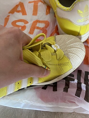 38,5 Beden sarı Renk Orijinal Adidas ayakkabı