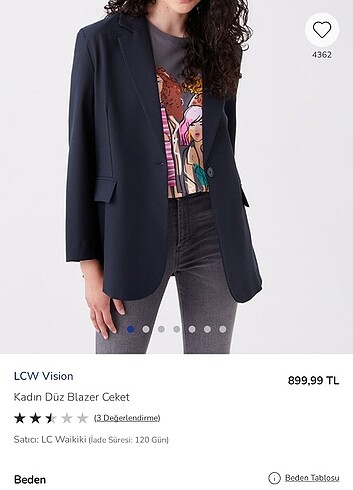 Lacivert Blazer Ceket