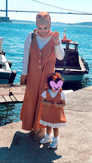 42 Beden Anne kız takım salopet elbise