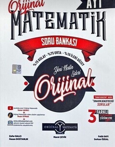 Orjinal Ayt Matematik hiç çözülmemiş