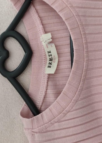 Pembe Pilili Kız Elbise Nakışlı - Görsel 2