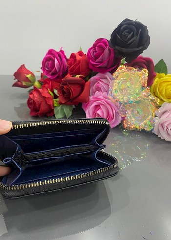 Prada Siyah Deri Fermuarlı Kadın Cüzdan - Görsel 2