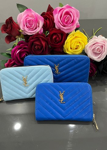 Mavi Deri Fermuarlı Kadın Cüzdanı - Görsel 2