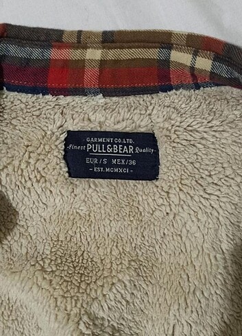 s Beden Pull&bear içi kürklü gömlek/mont