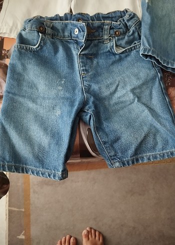24-36 Ay Beden Erkek Çocuk Jean kot şort