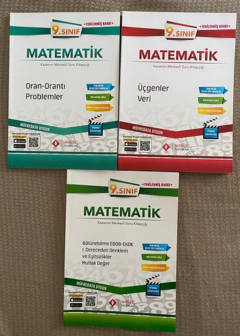 9. Sınıf Matematik Soru Kitapları Seti SONUÇ YAYINLARI