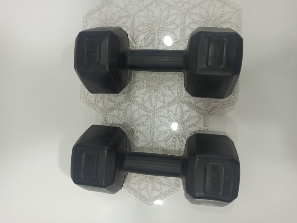 Siyah Altıgen Dambıl Çift Seti - Görsel 5