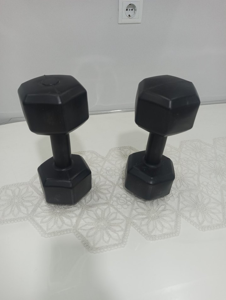 Siyah Altıgen Dambıl Çift Seti - Görsel 4