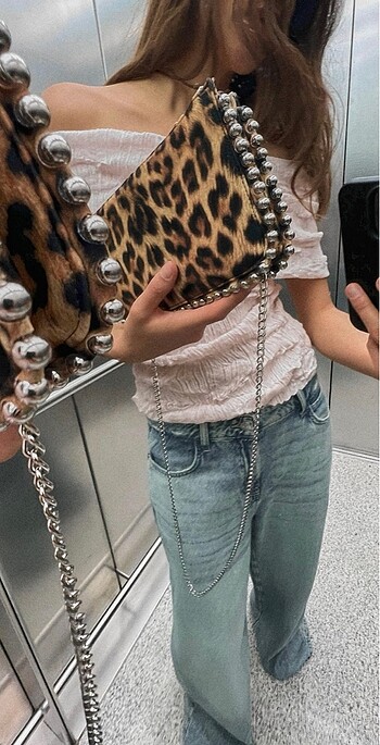 Zara leopar çanta