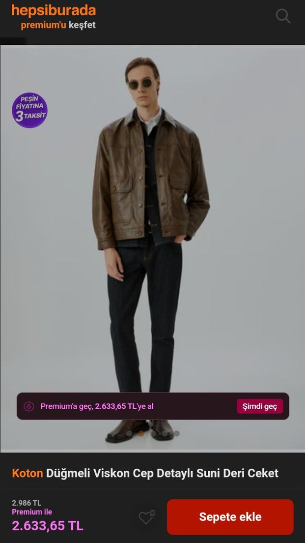 Erkek deri ceket - Görsel 2