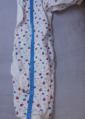 Renkli Desenli Beyaz Bebek Tulum - Görsel 8