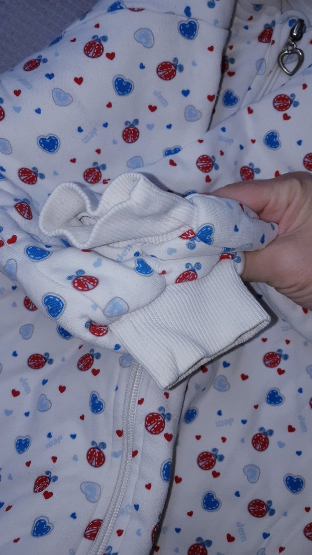 Renkli Desenli Beyaz Bebek Tulum - Görsel 4