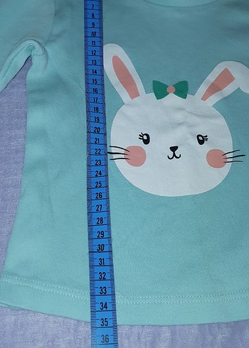 Hello baby tavşan desenli Pijama - Görsel 6
