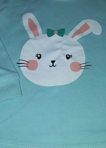 Hello baby tavşan desenli Pijama - Görsel 2