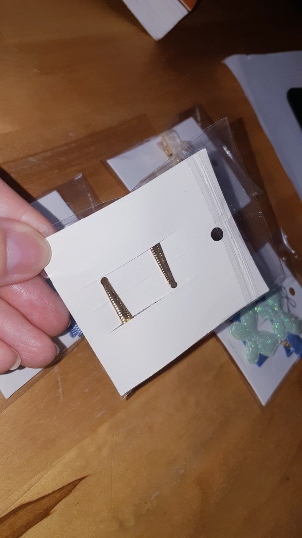 Pastel Nakışlı Fiyonk Çocuk Toka Seti - Görsel 2