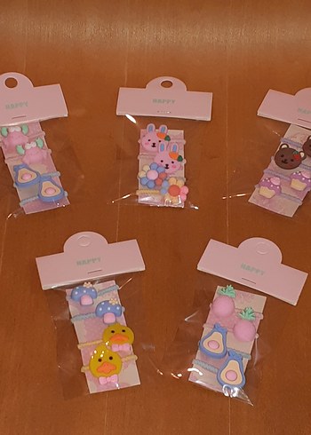 Elastik Çocuk Saç Tokası Seti - Görsel 2