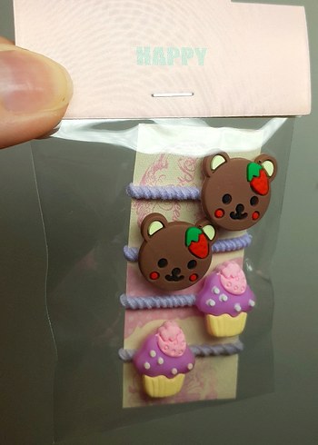 Elastik Çocuk Saç Tokası Seti - Görsel 7