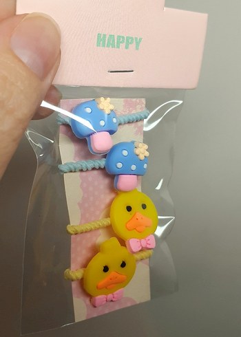 Elastik Çocuk Saç Tokası Seti - Görsel 5