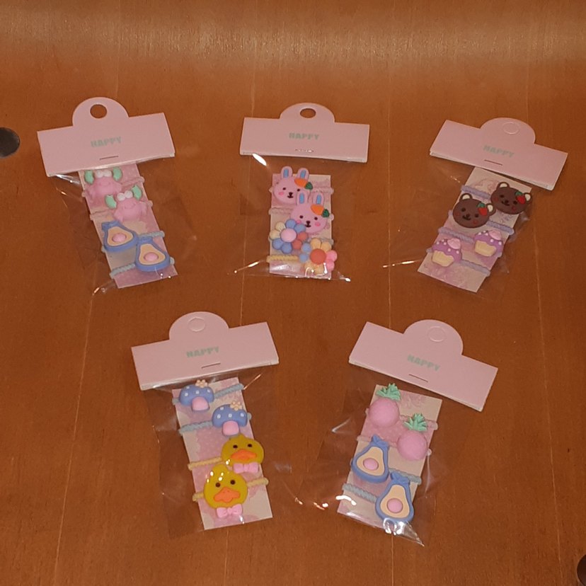 Elastik Çocuk Saç Tokası Seti - Görsel 2