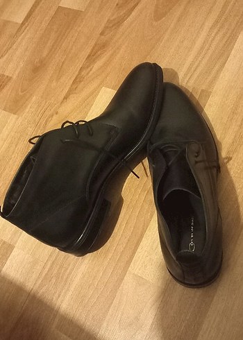 Cottonbar Siyah Erkek Deri Klasik Bağcıklı Ayakkabı - Görsel 4