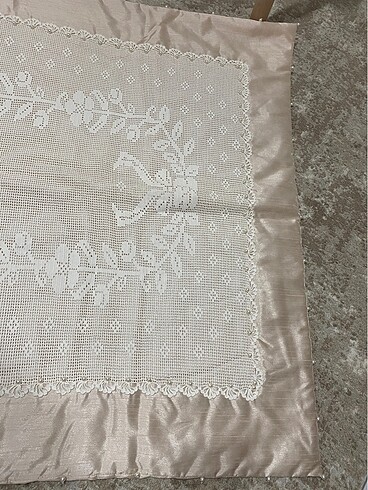 El Emeği Çeyizlik Dantel İşleme Seccade - Görsel 2