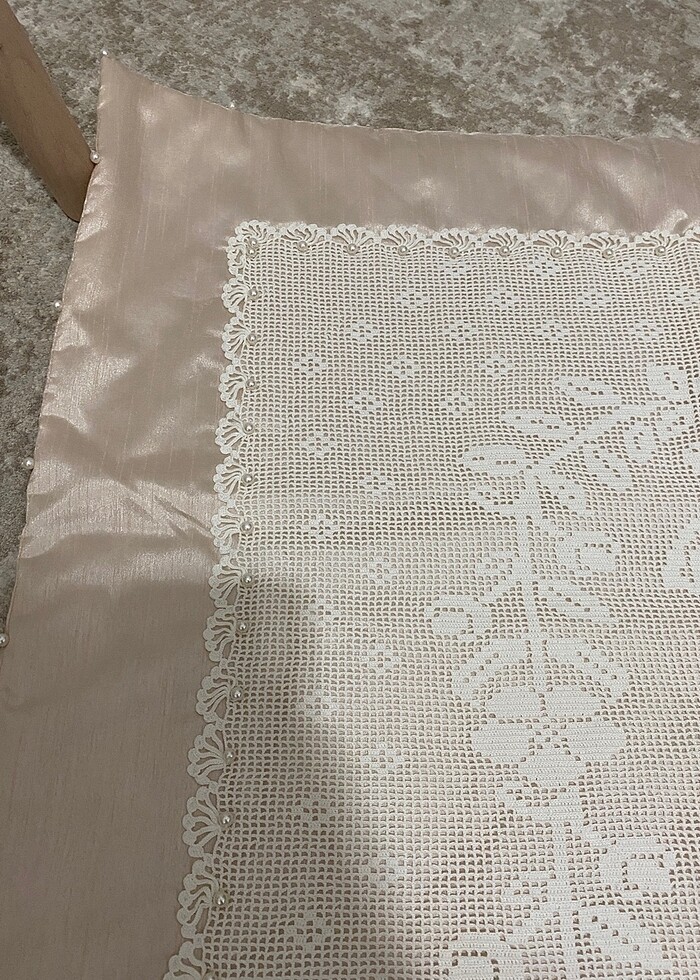 El Emeği Çeyizlik Dantel İşleme Seccade - Görsel 4