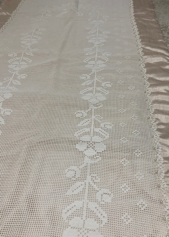 El Emeği Çeyizlik Dantel İşleme Seccade - Görsel 3