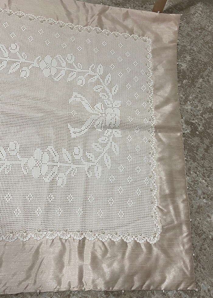 El Emeği Çeyizlik Dantel İşleme Seccade - Görsel 2