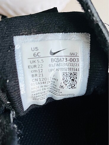 22 Beden Orjinal Nike spor ayakkabı