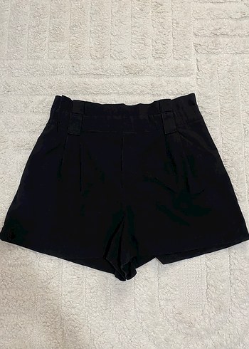 Zara siyah kumaş şort
