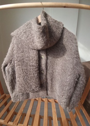 Siyah Astarlı Atkılı Peluş Kürk - Görsel 4