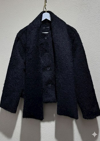 Siyah Astarlı Atkılı Peluş Kürk - Görsel 2