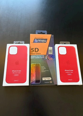 5D Flexi Glass Kırmızı iPhone 12 Mini Kılıf - Görsel 5