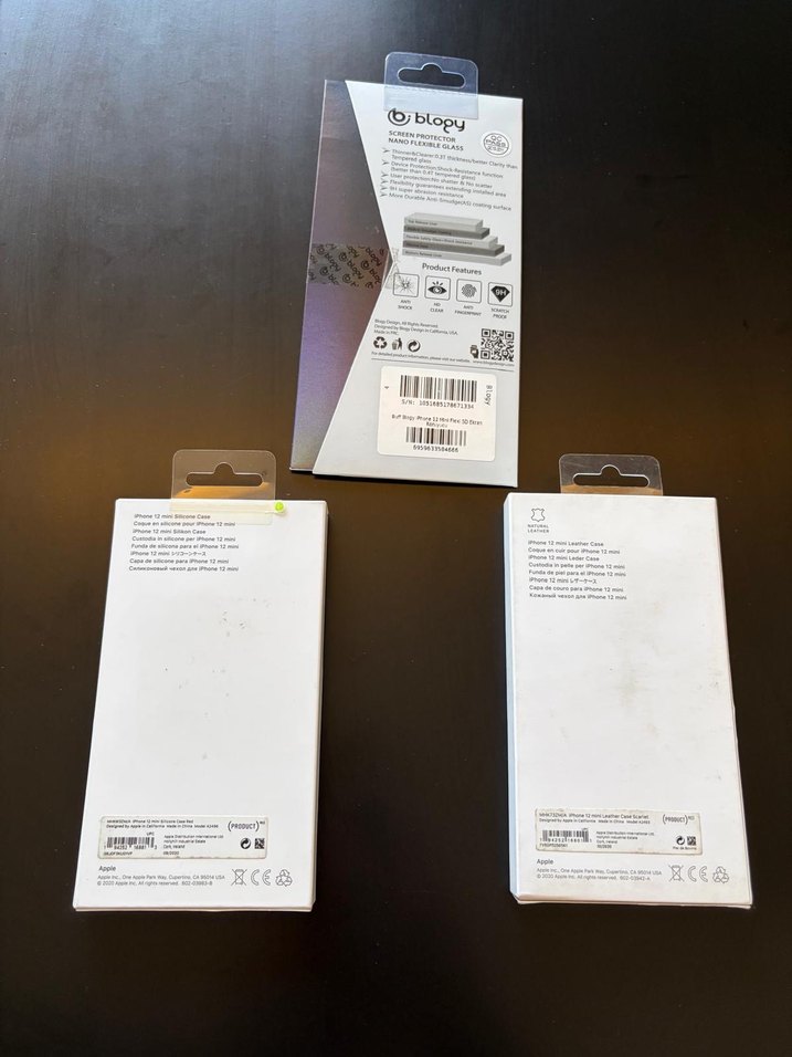 5D Flexi Glass Kırmızı iPhone 12 Mini Kılıf - Görsel 4