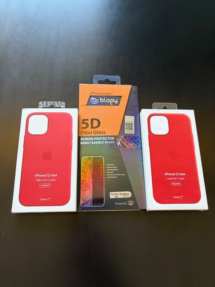 5D Flexi Glass Kırmızı iPhone 12 Mini Kılıf - Görsel 5