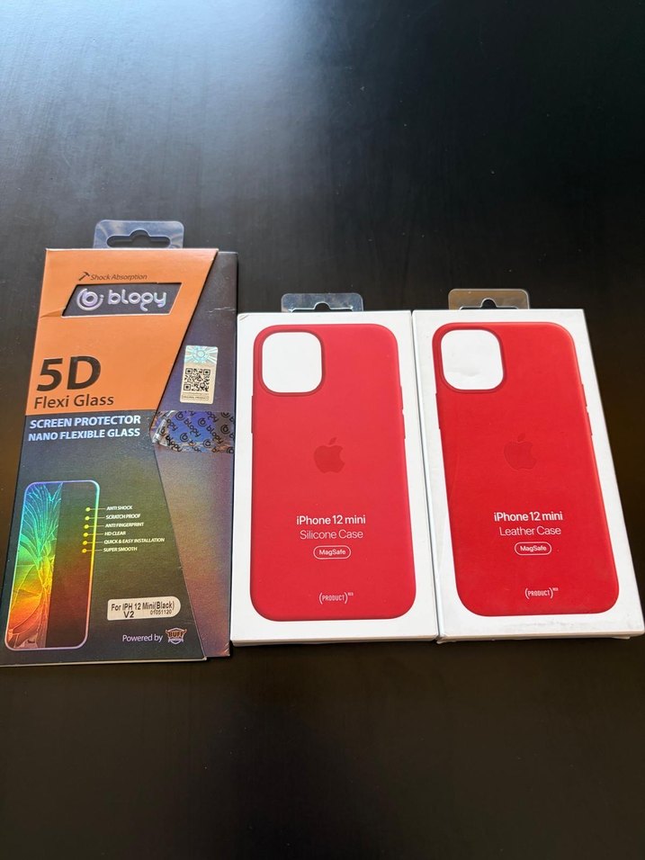 5D Flexi Glass Kırmızı iPhone 12 Mini Kılıf - Görsel 2