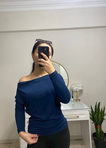 Kahverengi Kayık Yaka Kadın Bluz - Görsel 6