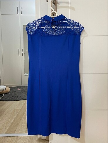 Lacivert abiye - Görsel 2