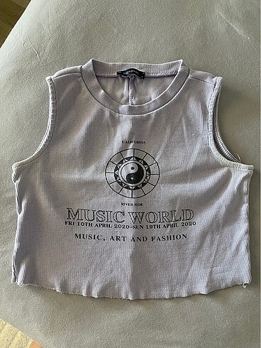 Trendyol & Milla Lila kolsuz crop