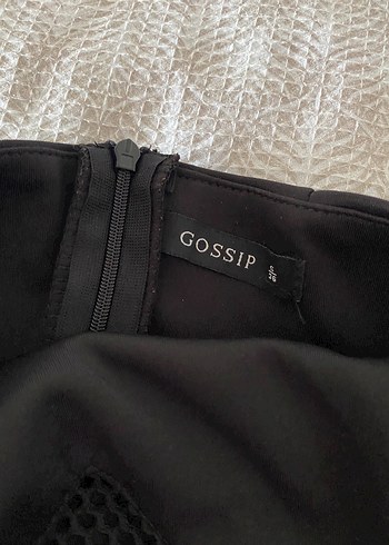 Siyah boyundan bağlamalı abiye - Görsel 5