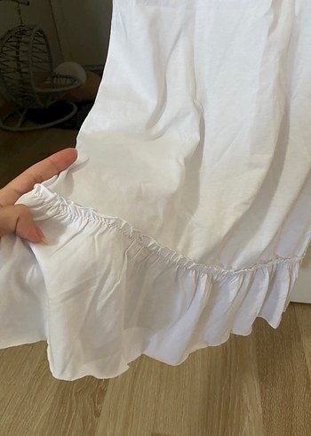 m Beden beyaz Renk Beyaz Kısa Kollu Yeni Elbise