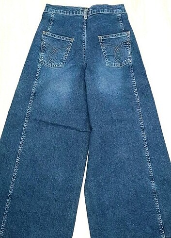 34 Beden mavi Renk STREET ONE BOL PAÇA JEAN PANTOLON 