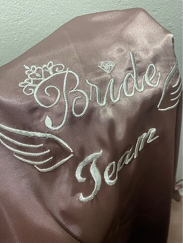 m Beden çeşitli Renk Bride team Sabahlık