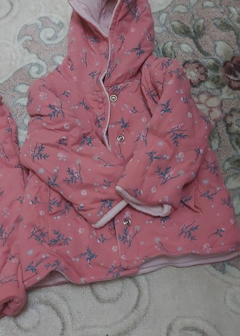 Kız Çocuk Pembe Örgü Desenli Tulum - Görsel 3