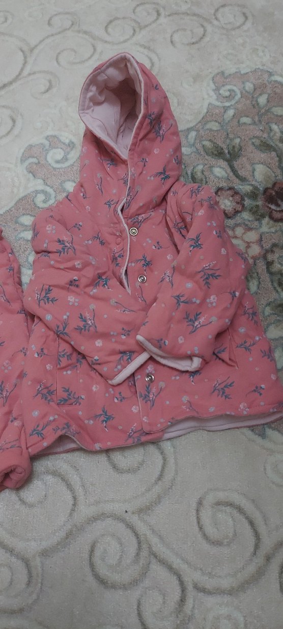 Kız Çocuk Pembe Örgü Desenli Tulum - Görsel 3