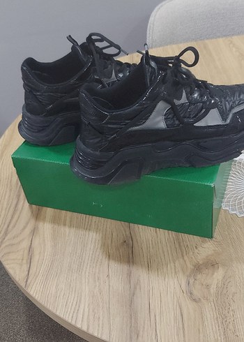 Siyah Rugan erkek Spor Ayakkabı - Görsel 6