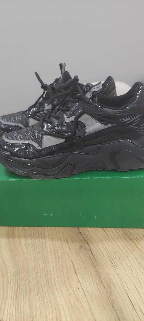 Siyah Rugan erkek Spor Ayakkabı - Görsel 3